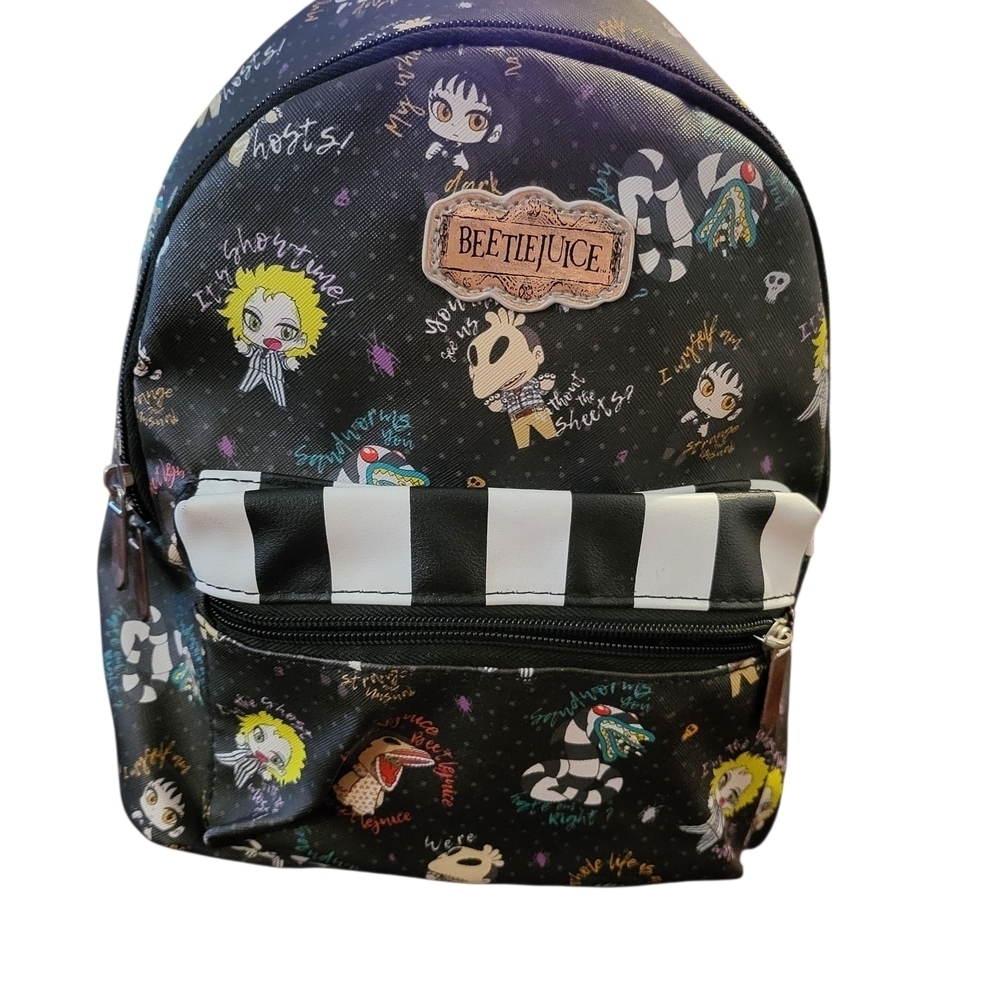 Beetlejuice Black and White Women's Backpack